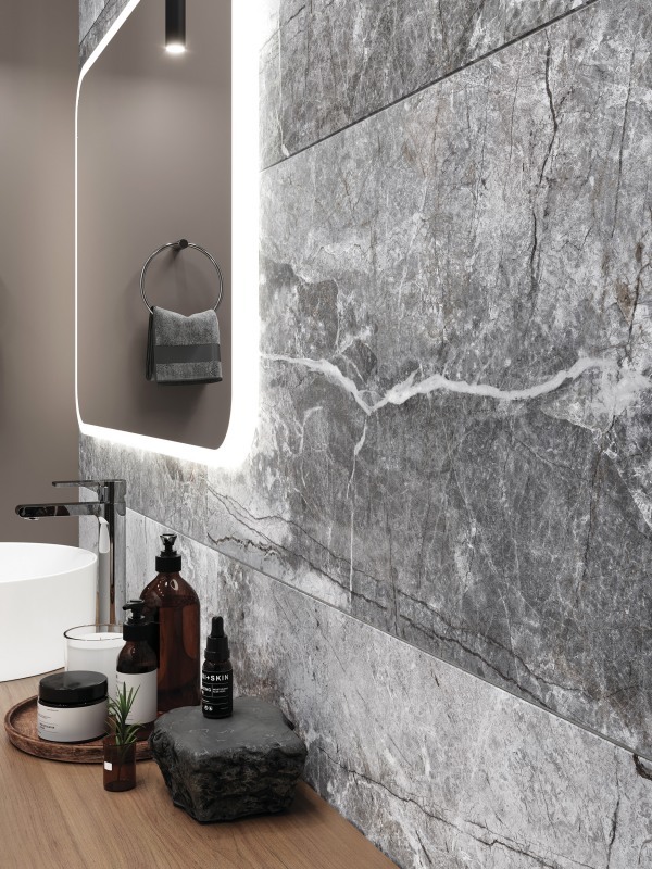 17687 Energy Светло-серый рельеф ректификат 44,8x89,8 Cersanit фото 20