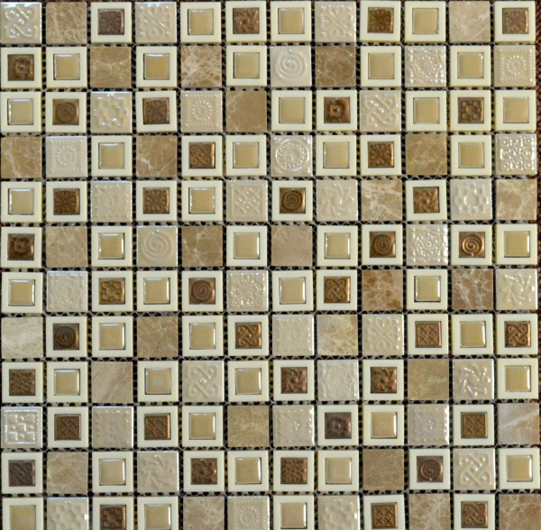CSR 096 Керамика и камень 30x30 (чип 1.5x1.5+2.3x2.3) TonoMosaic