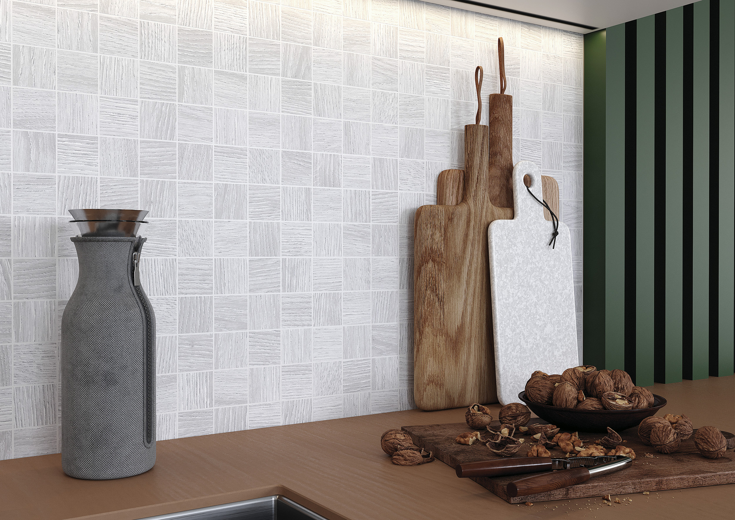 WS5A156 Плинтус Woodhouse темно-бежевый 7x59,8 Cersanit