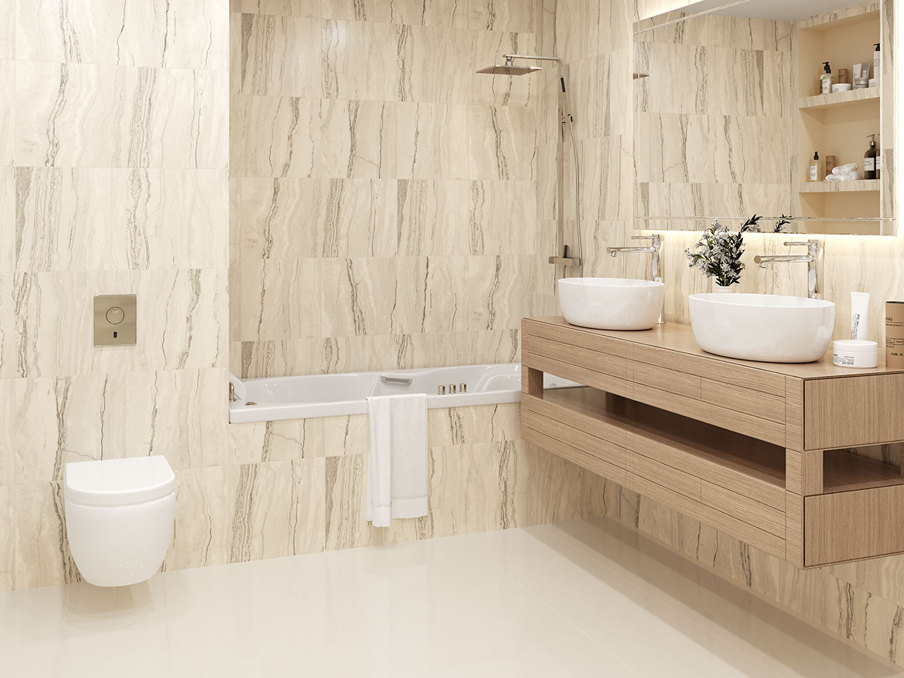 Фальшмозаика MO01 Melody White Bricks Small неполированный 29.8x60 Estima