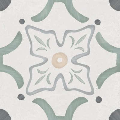 3386036155 Sirocco Green Flower 9mm R10 22.3x22.3 Harmony
