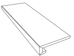 0076081 Ступени GRADONE BIANCO 32x80 Gardenia Orchidea (Versace)
