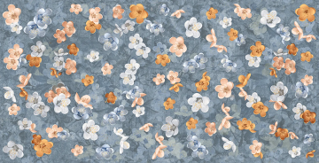 05275 Керамогранит Homey Bloom Blue Nat/Ret 60x120 Ceramiche Piemme