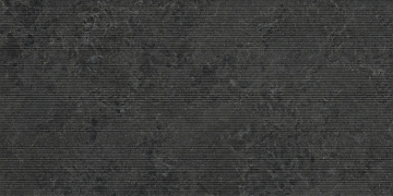 05602 Керамогранит Limestone Belgium Black Ribbed Nat Ret 60x120 Ceramiche Piemme