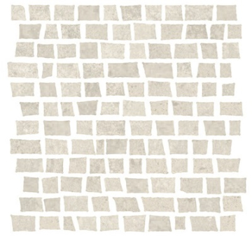 1062374 Мозаика Mosaico Costruire Random Metallo Bianco 30х30 Serenissima Cir