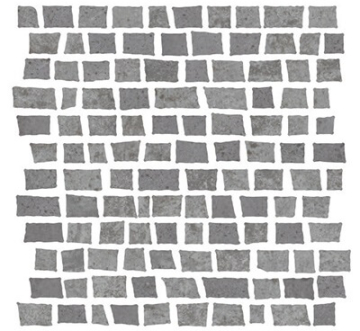 1062375 Мозаика Mosaico Costruire Random Metallo Titanio 30х30 Serenissima Cir