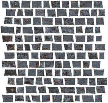 1062376 Мозаика Mosaico Costruire Random Metallo Nero 30х30 Serenissima Cir