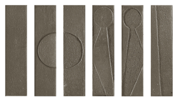 118624 Керамогранит Koine Alphabet Terra 4,5x18,6 Settecento