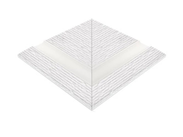 122-8000DK Керамогранит Внешний угол поручня Apache Unglazed 24,5x24,5 Serapool