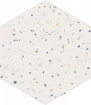 123385 Керамогранит Terrazzo White Colours 32x36.8 DNA Tiles