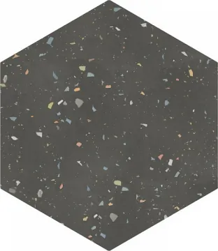 123386 Керамогранит Terrazzo Graphite Colours 32x36.8 DNA Tiles
