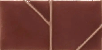 134629 Плитка Yoko Origami Bordo Gloss 6,2x12,5 WOW