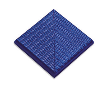 21227 DK Ступени Petit Carre Наружный угол плитки с буртиком Cobalt 12x12 Serapool
