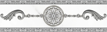 222901 Плитка Бордюр Crystal 7х20 PiezaROSA