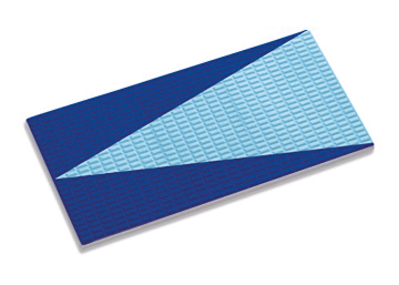 23200 Керамогранит Стрелка на плитке Antislip с сетчатой поверхностью Cobalt-Light Blue 12x24,5 Serapool