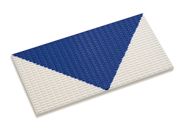24200 Керамогранит Стрелка на плитке Antislip с сетчатой поверхностью Unglazed-Cobalt 12x24,5 Serapool