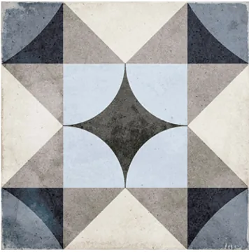 24410 Керамогранит Art Nouveau Palais Blue 20x20 EQUIPE