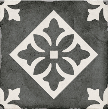 24416 Керамогранит Art Nouveau Padua Black 20х20 EQUIPE