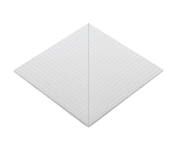 25200 К Керамогранит Наружный угол с сетчатой поверхностью Pavrimento Antislip Unglazed 24,5x24,5 Serapool
