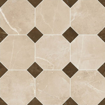 262611 Мозаика MOSAICO OTTAGONO Crema Marfil 39x39 Versace (Gardenia Orchidea)