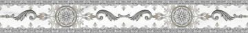 262901 Плитка Бордюр Crystal 6х45 PiezaROSA