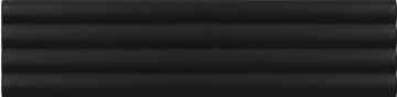 28521 Плитка COSTA NOVA ONDA Black Matt 5x20 EQUIPE