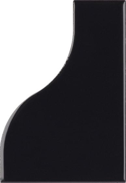 28849 Плитка Curve Black Gloss 8,3x12 EQUIPE