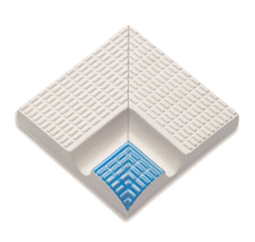 30201 Керамогранит Внутренний угол поручня с сетчатой поверхностью Light Blue 12x12 Serapool