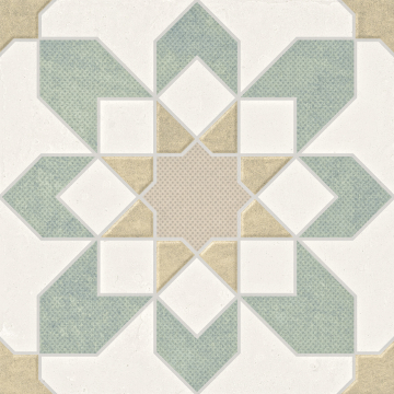 39599 Керамогранит Doha Green Flower SP/22,3 22,3x22,3 Harmony