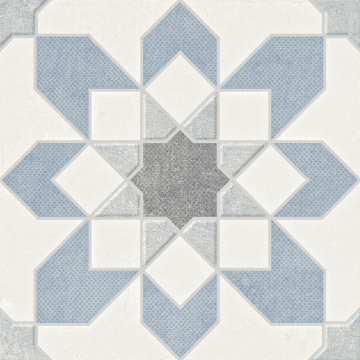 39600 Керамогранит Doha Blue Flower SP/22,3 22,3x22,3 Harmony
