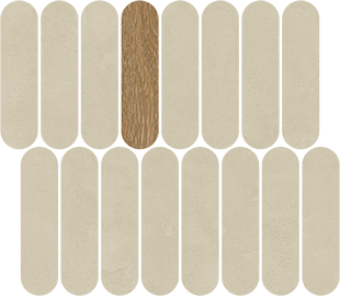 40KZ Мозаика Mosaico Rockaway Natural 27x31 VIVES