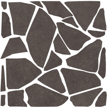 41ZERO42 4101229 Мозаика Palladiana Crock Mosaic Ebony 40x40 41ZERO42