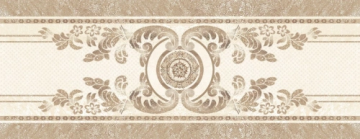 482 Плитка Бордюр Rimini Центр 12.5x30 Eurotile Ceramica