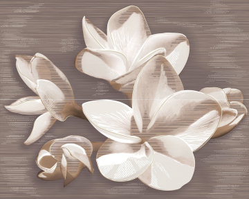 584192003 Плитка Панно AMATI PLUMERIA ALBA 40,2x50,5 Azori