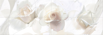 586482002 Плитка Панно Calacatta Rosa 48,4х140 Eletto Ceramica