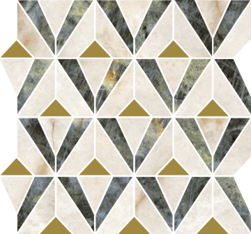 600110000977 Мозаика Stellaris Dark Mosaico Orpheus Lux 33.8x31.5 Italon