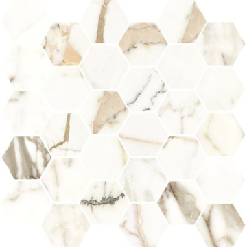 6001269 Мозаика Luce Oro Esagona T30 Mix 33x33 Vallelunga
