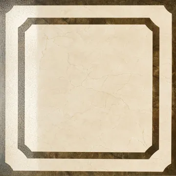 610080000120 Керамогранит Шарм Крим Вставка Фрэйм Лаппатированная 60х60 Italon