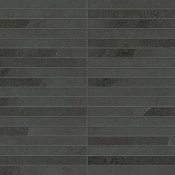 610110001035 Мозаика Ardesia Black Mosaico Strip 30x30 ColiseumGres