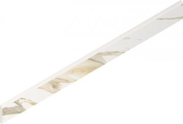 610130007464 Керамогранит Stellaris Calacatta Gold Battiscopa Nat 7.2x80 Italon