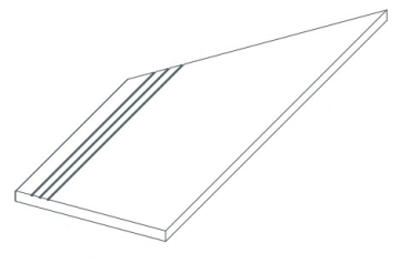620040000121 Ступени Drift White Gradino Lineare Angolo Sx 30x60 Atlas Concorde Russia