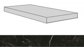 620070001734 Ступени Allure Imperial Black Scalino Angolare Dx/Аллюр Империал Блэк 33X120 Atlas Concorde Russia