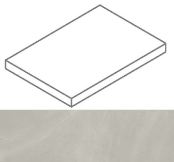 620070002336 Ступени Continuum Silver Scalino Angolare SX 33x120 Italon