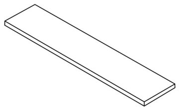 620070002710 Ступени Rinascente Resin White Scalino Angolare Dx 33x160 Atlas Concorde Russia