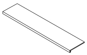 620070002865 Ступени Forte dei Marmi Rock Tiffany White Scalino Frontale 33x160 Atlas Concorde Russia