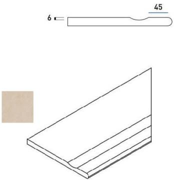 620090000397 Керамогранит Magnesio Bordo Svasato Round DX 30x60 Italon