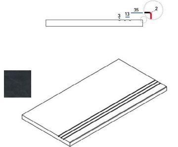 620090000419 Керамогранит Titanio Bordo Grip 30x60 Italon