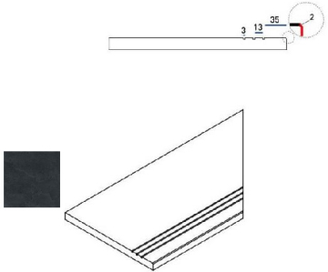 620090000420 Керамогранит Titanio Bordo Grip DX 30x60 Italon