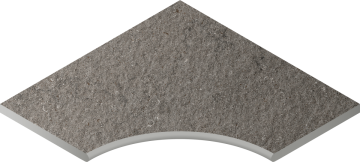 620090001037 Ступени Fume Bordo Angolare Round 60x60 Italon