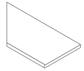 620090001441 Ступени Fossil X2 Black Bordo Round SX 30x120 Italon